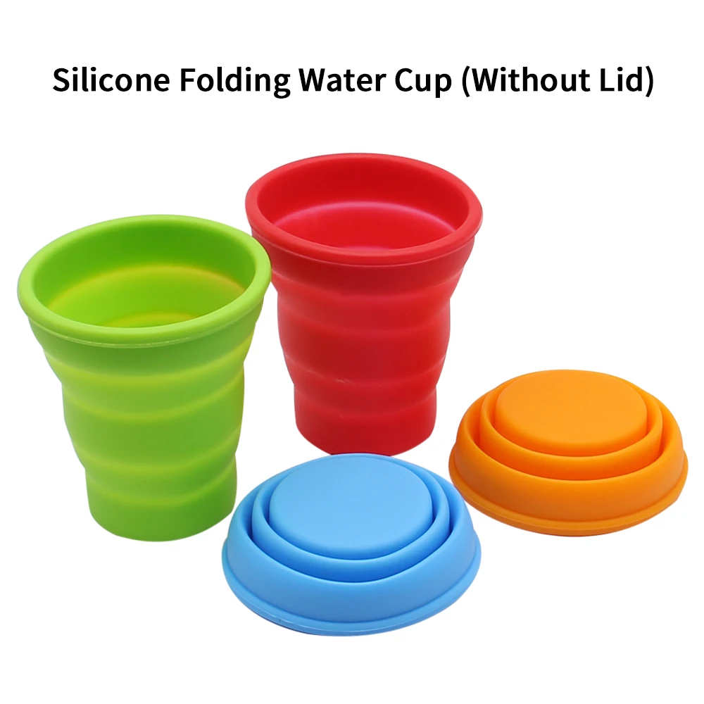 Collapsible 200ml Silicone Travel Cup with Lid 2 Collapsible 200ml Silicone Travel Cup with Lid - Image 2