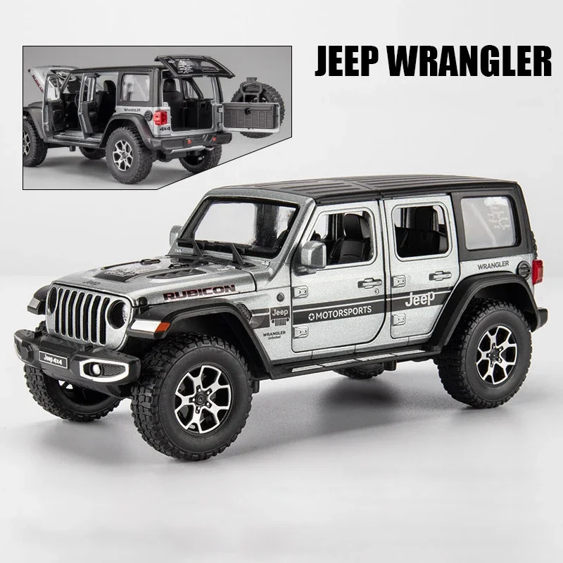 1:22 Scale Diecast Jeep Wrangler Rubicon Model 8 1:22 Scale Diecast Jeep Wrangler Rubicon Model - Image 8