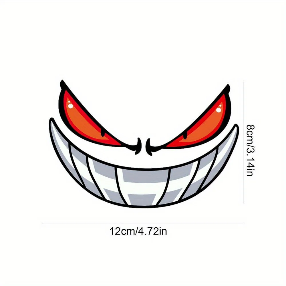 Evil Demon Eyes Decals for Helmets and Bikes 6 Evil Demon Eyes Decals for Helmets and Bikes - Image 6