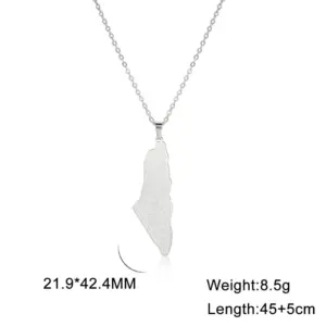Stainless Steel Israel Palestine Map Necklace 15 S5bdf2916cb42403eba2b68f8f2ac4bfdc