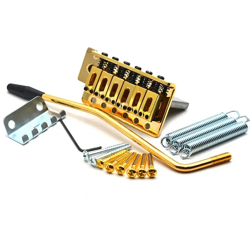 Gold Finish 6-String Tremolo Bridge System 9 Gold Finish 6-String Tremolo Bridge System - Image 9