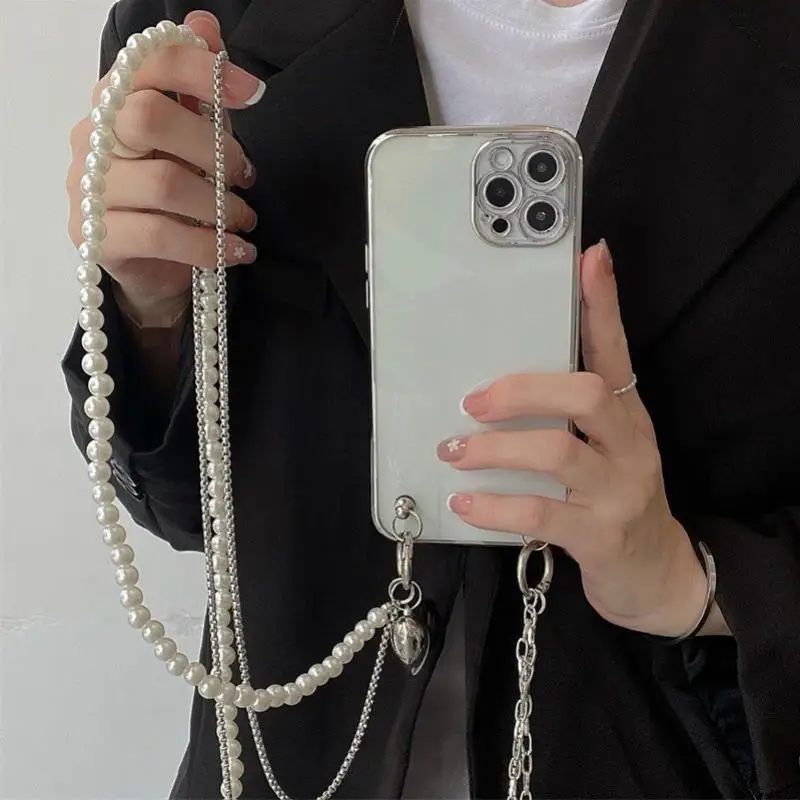 Pearl Diagonal Strap Chain for Bags 2 Pearl Diagonal Strap Chain for Bags - Image 2