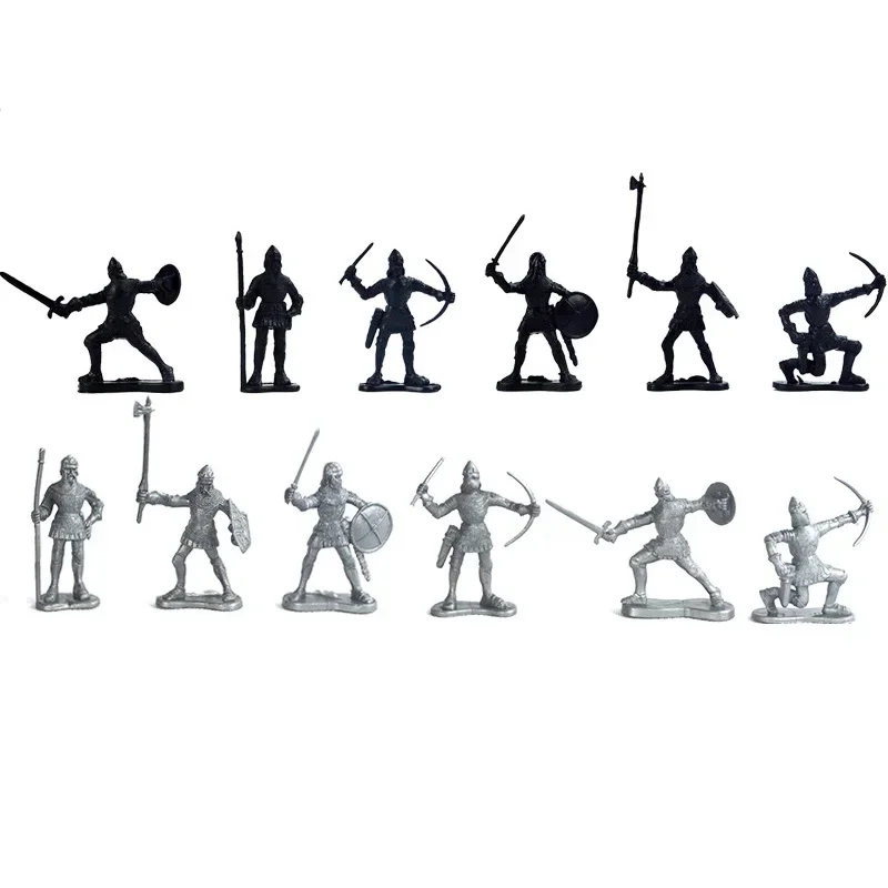 Medieval Warrior Miniatures Set - 60 Figures 4 Medieval Warrior Miniatures Set - 60 Figures - Image 4