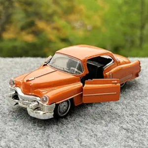 Vintage Orange Cadillac Diecast Model 1:32 Scale 13 S5c4567e868294b1aa2fd1e10935aa06eX