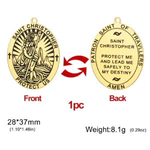 Stainless Steel Saint Christopher Keychain 18 S5c5233561b24416b886e7b70f2964d2cc