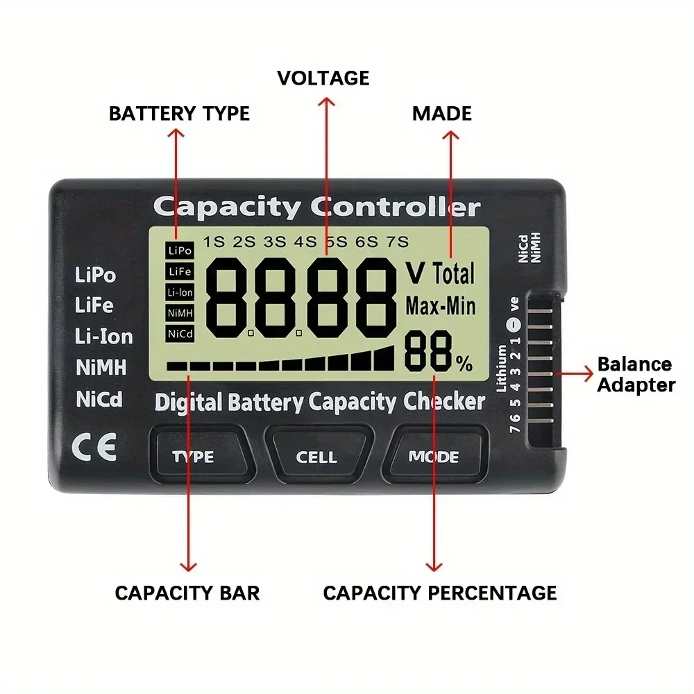 Digital Battery Capacity Checker for Lithium and NiMH 3 Digital Battery Capacity Checker for Lithium and NiMH - Image 3