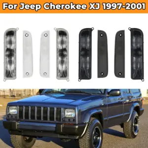 Jeep XJ Signal Light Set 1997-2001 Smoke 11 S5c81f24a296a4ac381e316f67b623e97O