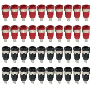 40-Pack Insulated Banana Plug Female Sockets Set 18 S5cdd6d950a3a4d6183c69cd176a142f5l