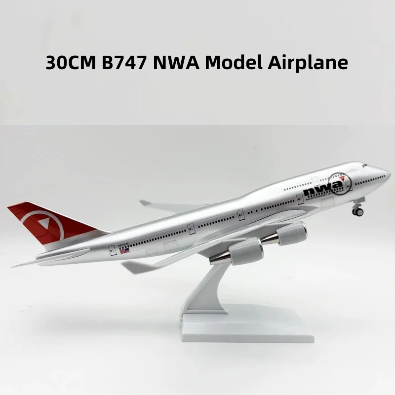 B747 Northwest 30cm Diecast Aircraft Model 4 B747 Northwest 30cm Diecast Aircraft Model - Image 4