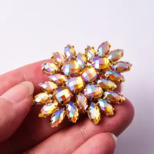 Vibrant Rhinestone Flower Appliques (4.5x4 cm) 14 S5cec15785dbf45b691bae9d6ee9864bd3