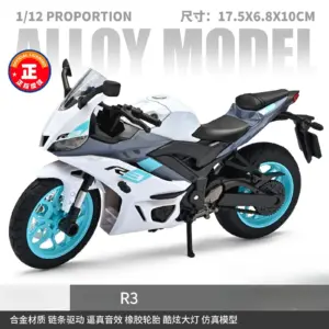 1:12 Scale Diecast Motorcycle Model in Blue 19 S5cfd90bec5d74de5a45e94b46dc32b96Z