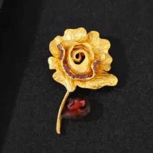 Elegant Unisex Gold-Tone Fashion Brooch 19 S5d03ea31276445d685173458dcf953ddh