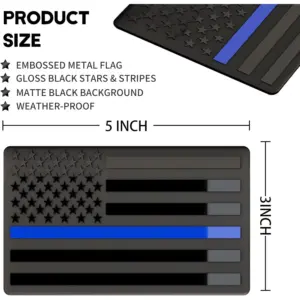 Embossed 3D Metal American Flag Decals Set 10 S5d24eea32bd84c69acb3502fe6543083H