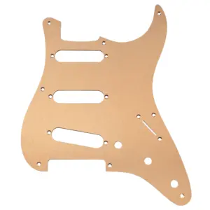 Gold Anodized Aluminum Guitar Pickguard for Strat