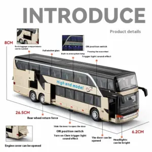 Luxury Double-Decker Model Bus 1:30 Scale 12 S5d57bde243434ac48c4fe392d1c50273A