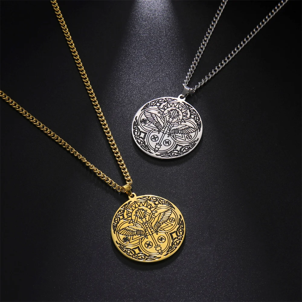 Vintage Stainless Steel Raphael Wings Necklace 3 Vintage Stainless Steel Raphael Wings Necklace - Image 3