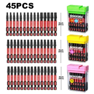 Impact Torx Screwdriver Bits Set 45-Piece, Alloy Steel 13 S5db6baf2c33546e0aba51cf9c0034634N