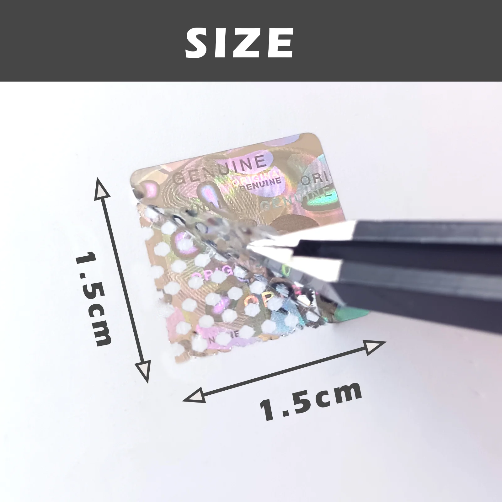 Holographic Security Seal Sticker 15mm Pack 5 Holographic Security Seal Sticker 15mm Pack - Image 5