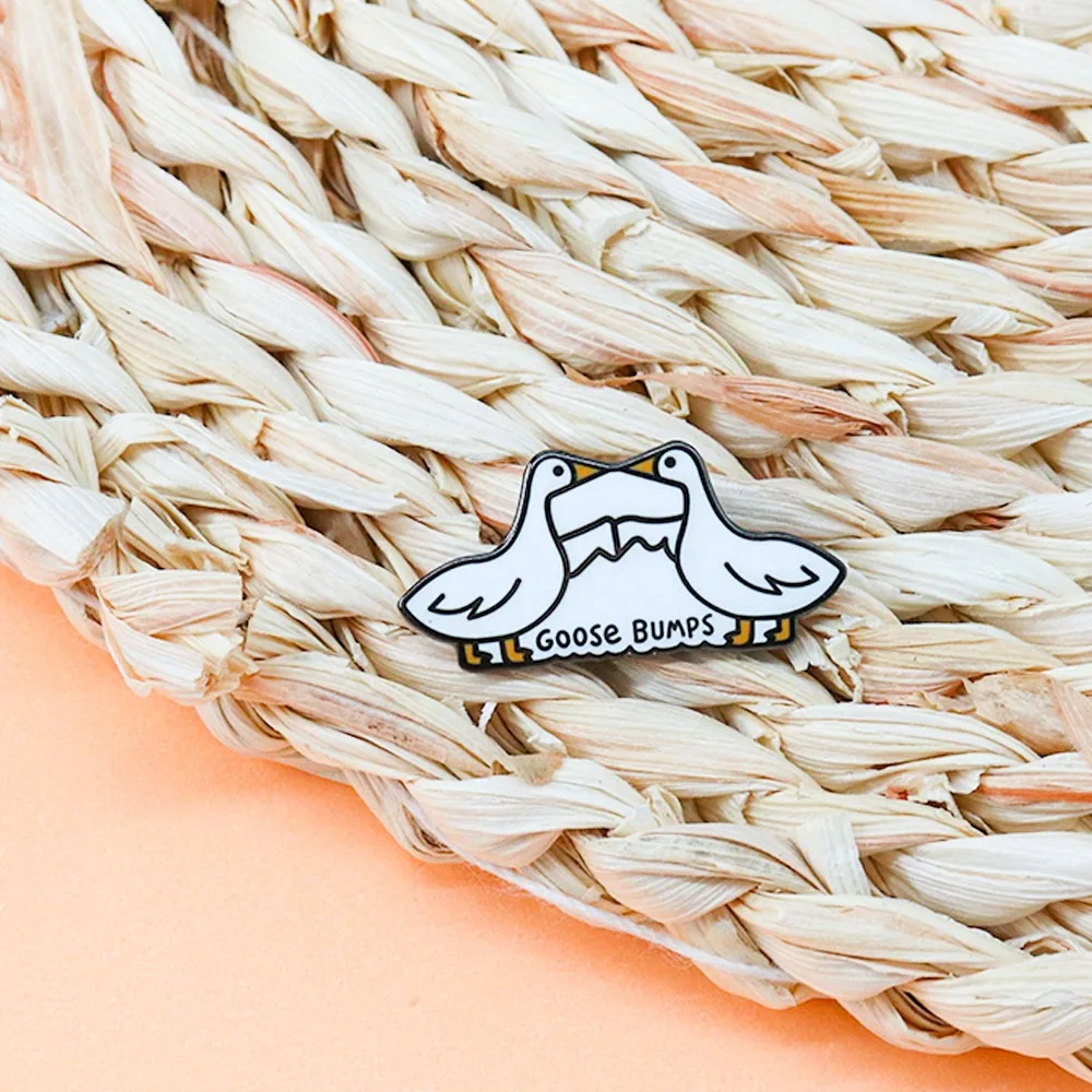 Goose Bumps Humorous Enamel Pin 3cm 5 Goose Bumps Humorous Enamel Pin 3cm - Image 5