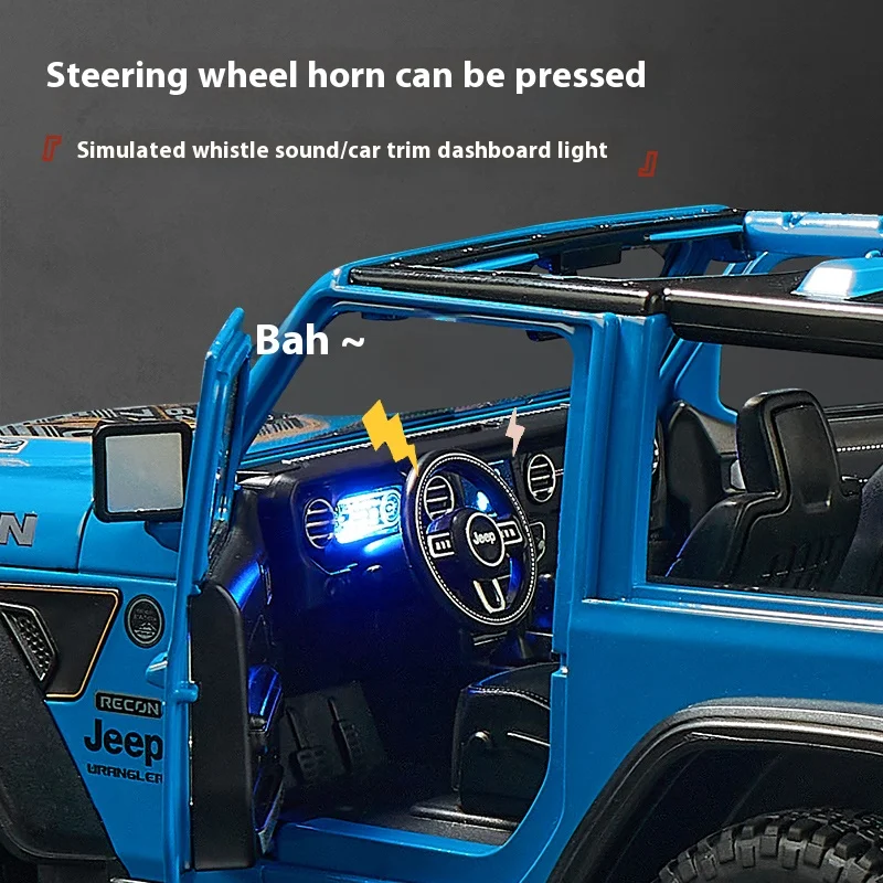 1:18 Jeep Wrangler Rubicon Diecast Model 4 1:18 Jeep Wrangler Rubicon Diecast Model - Image 4