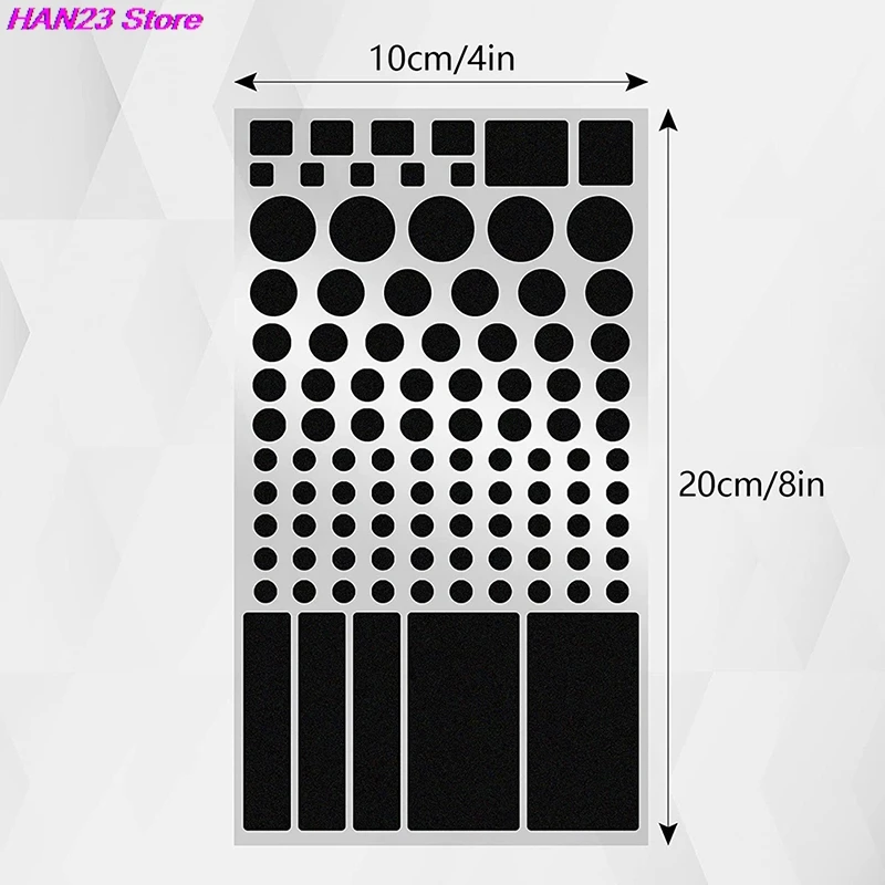 Black PVC Light-Blocking Sticker Sheet for Electronics 3 Black PVC Light-Blocking Sticker Sheet for Electronics - Image 3