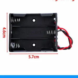 Black AA Battery Storage Case with Metal Springs 19 S5ec68b7cc21b497f94abd09da9f976cd3