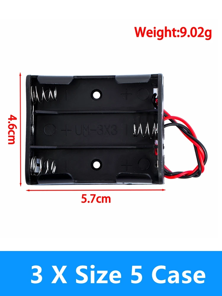 Black AA Battery Storage Case with Metal Springs 10 Black AA Battery Storage Case with Metal Springs - Image 10