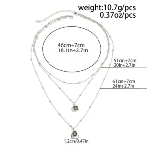 Multilayer Shiny Rhinestone Necklace for Women 11 S5ed6504f1cb94f61aacb528785a661f29