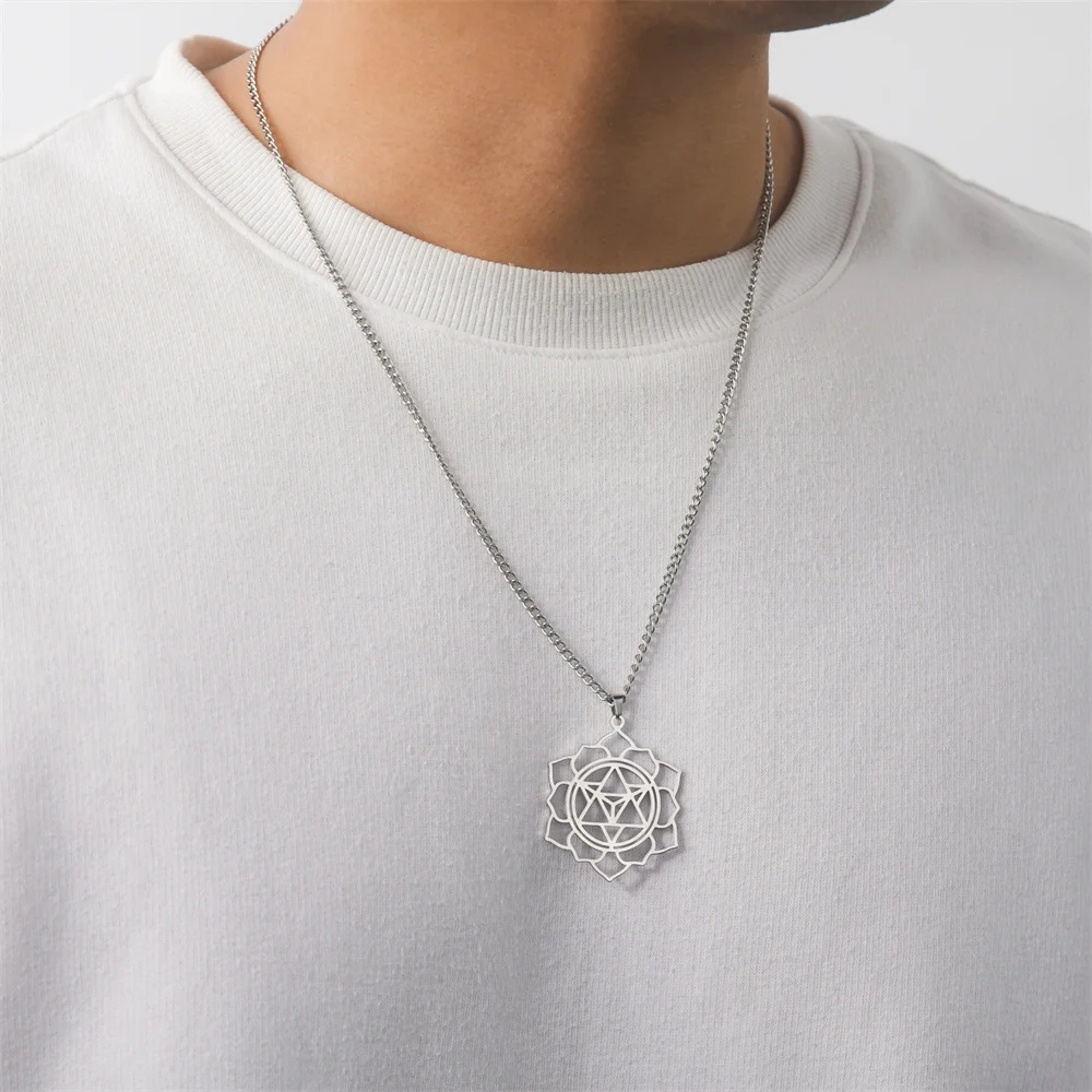 Stainless Steel Merkaba Star Necklace 5 Stainless Steel Merkaba Star Necklace - Image 5