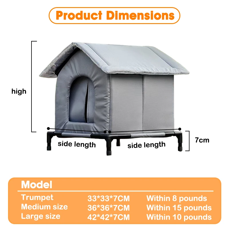 Outdoor Waterproof Cat Shelter in Multiple Sizes 6 Outdoor Waterproof Cat Shelter in Multiple Sizes - Image 6