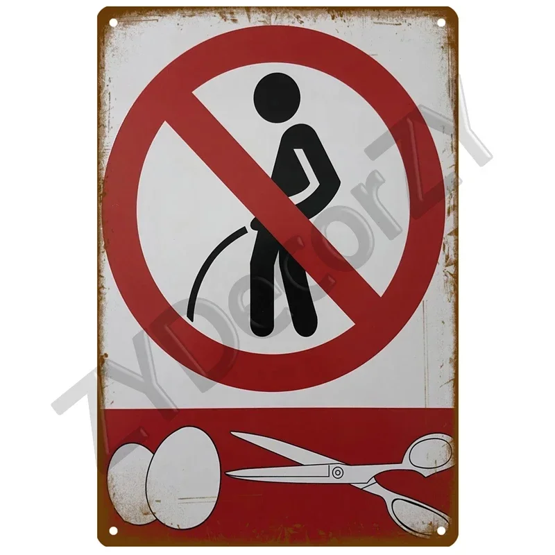 Vintage WC Toilet Metal Sign Poster 20x30cm 2 Vintage WC Toilet Metal Sign Poster 20x30cm - Image 2