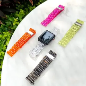 Transparent Resin Band for Apple Watch Models 13 S5f4dd0acd9d04a5a9a87e7b5e570dcc7A