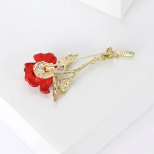 Red Rose Brooch with Vintage Details 6 S5f5793e130d844f0858871baa14fd14d2