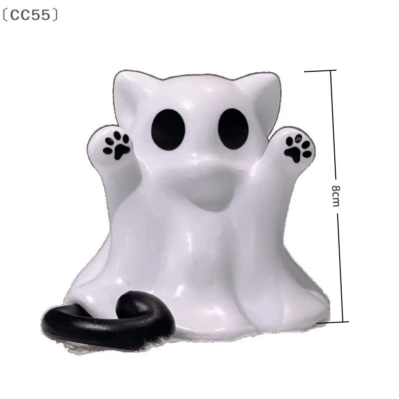 Halloween Ghost Kitten Figurine 8cm Resin 6 Halloween Ghost Kitten Figurine 8cm Resin - Image 6