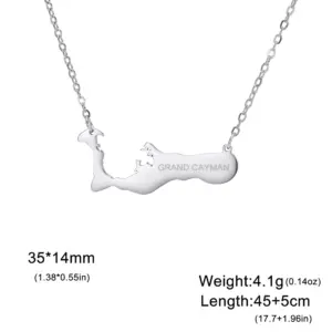 Cayman Islands Map Stainless Steel Pendant Necklace 14 S5fc3facca4264600a79f46b58a49042eb