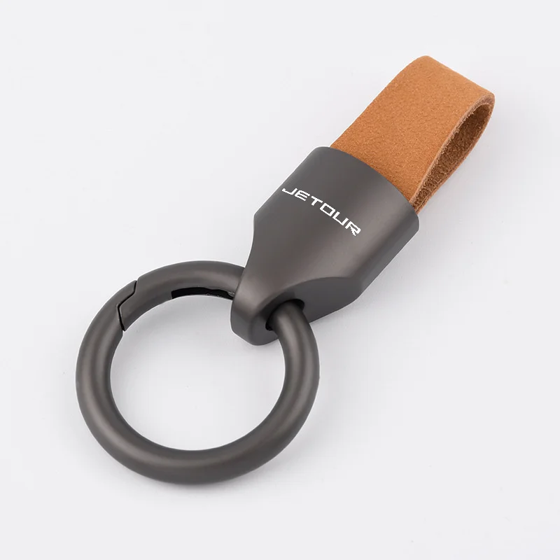 Suede & Metal Car Keychain with Logo 4 Suede & Metal Car Keychain with Logo - Image 4