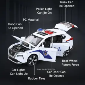 1:32 Diecast Police Car Model for Collectors 12 S5fd6fd18c0b14d4c97544920afe701e8v