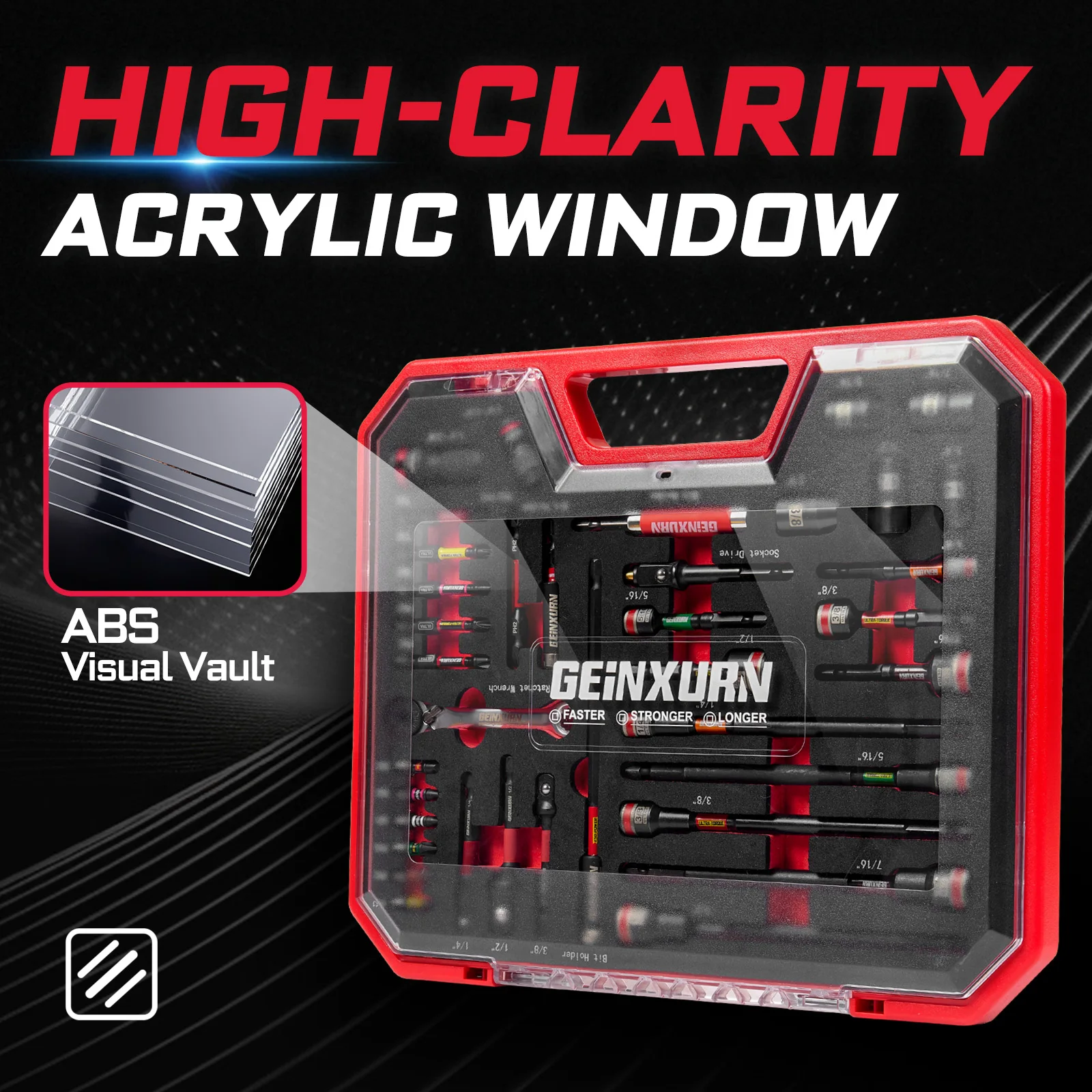 44-Piece Durable Tool Set with Storage Case 3 44-Piece Durable Tool Set with Storage Case - Image 3