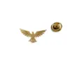 3D Eagle Pin Brooch in Gold, Silver, Black