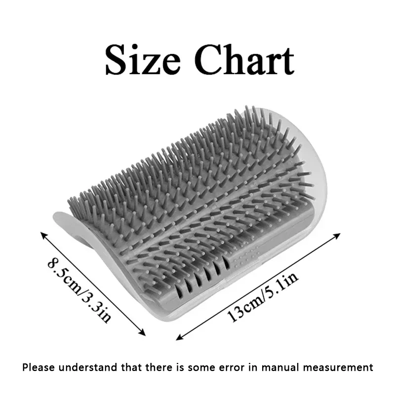 Colorful Cat Corner Grooming Brush and Massager 2 Colorful Cat Corner Grooming Brush and Massager - Image 2