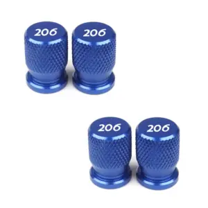 Peugeot 206 Aluminum Valve Caps (Set of 4) 19 S6046e94fb0ed49f98c2e928e77e3e6bes