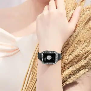 Luxurious Rhinestone Stainless Steel Apple Watch Case 40mm-45mm 14 S608d067b64784a29883ae8ef1882572eV