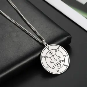 Stainless Steel Satan Sigil Vassago Necklace 11 S608def88fce240d88aa4c8123a7d4e7c5