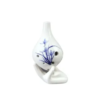 6-Hole Mid-Tone C Ocarina with Hand-Painted Floral Design 11 S609bfe9e91214aa6ad89161687c02c8fL