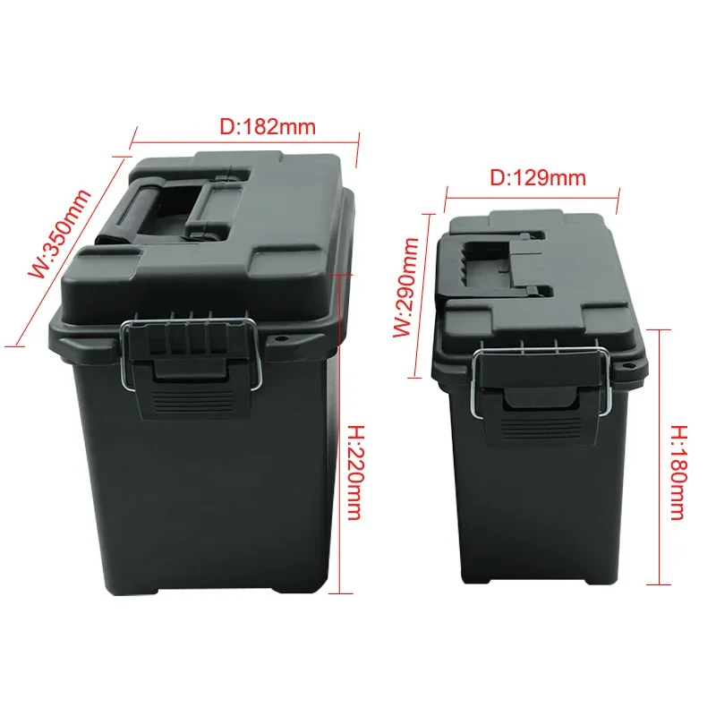 High-Strength Plastic Ammo Box in Black 2 High-Strength Plastic Ammo Box in Black - Image 2