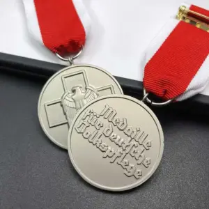 Vintage German Social Welfare Medal with Ribbon