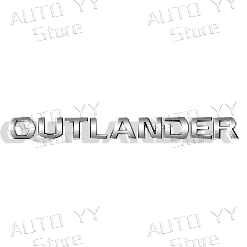 OUTLANDER 3D Metallic Car Decal for Mitsubishi 8 OUTLANDER 3D Metallic Car Decal for Mitsubishi - Image 8