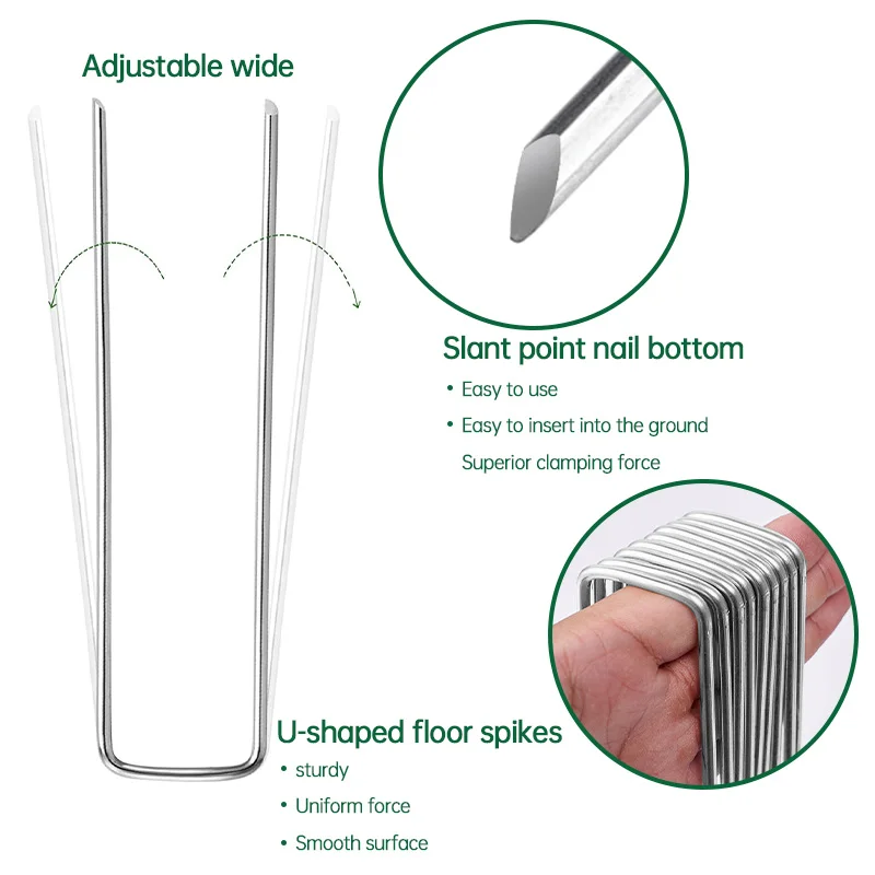 Galvanized Steel Garden Staples (10-20cm) 3 Galvanized Steel Garden Staples (10-20cm) - Image 3