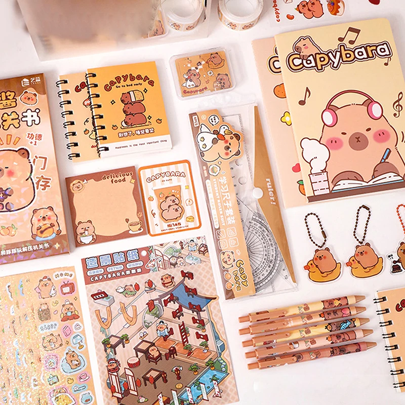 Kawaii Capybara Stationery Set for All Ages 3 Kawaii Capybara Stationery Set for All Ages - Image 3
