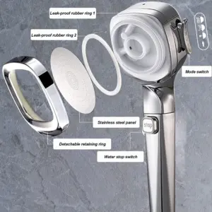 High-Pressure Handheld Shower Head with 4 Modes 15 S612e84b9fff642059dcfb89b1a6cea1d6